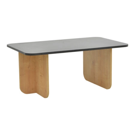 Τραπέζι Beca  σε oak-μαύρο απόχρωση 100x60x42εκ
