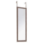 Καθρέπτης πόρτας PWD-0113  MDF-αλουμίνιο καρυδί 35x2x109εκ