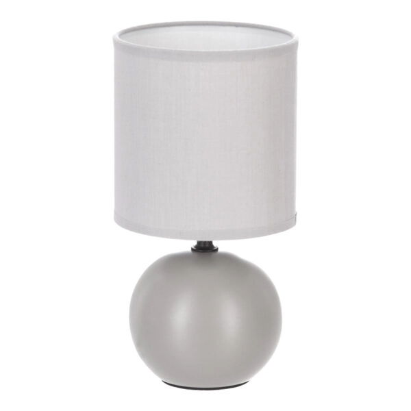 Επιτραπέζιο φωτιστικό PWL-1210  Ε14 κεραμικό σε γκρι απόχρωση Φ13x25εκ