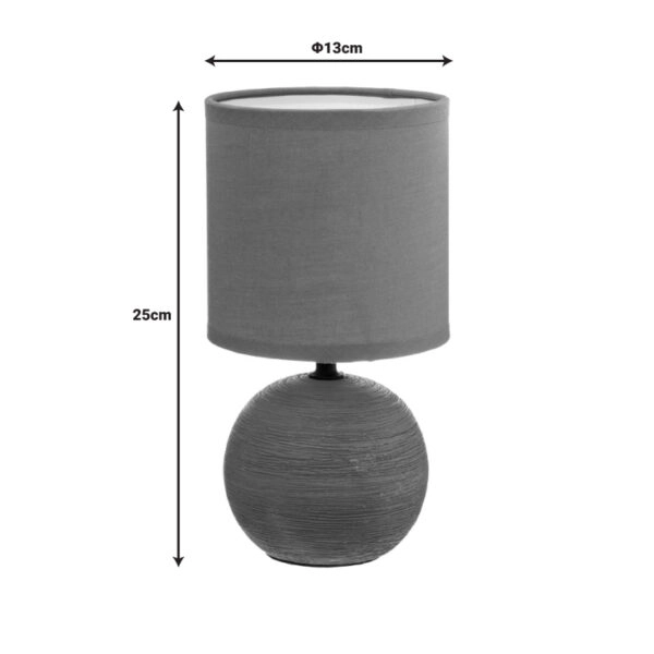 Επιτραπέζιο φωτιστικό PWL-1210  Ε14 κεραμικό σε terracotta απόχρωση Φ13x25εκ