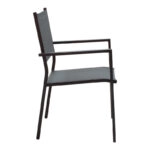 Τραπεζαρία κήπου Nares-Moly σετ 7τεμ  αλουμίνιο ανθρακί--textilene γκρι