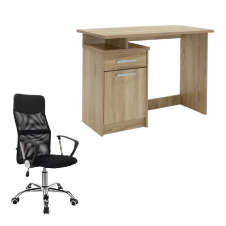 Φοιτητικό πακέτο επίπλων γραφείου Study 3 pakoworld σετ 2 τμχ