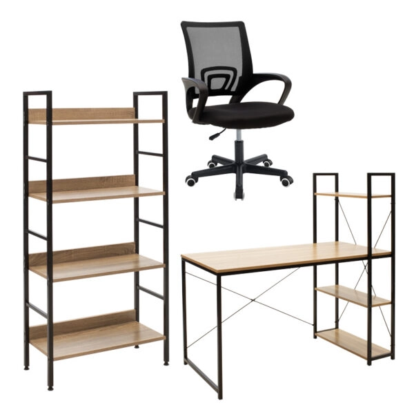 Φοιτητικό πακέτο επίπλων γραφείου Ramon-Berto I σετ 3 τμχ