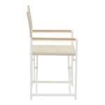 Τραπεζαρία Kliton-Mabu σετ 5τεμ  αλουμίνιο σε λευκή απόχρωση 150x80x74εκ