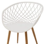 Τραπεζαρία Ezra-Cuba σετ 5τεμ pp-mdf σε λευκή-sonoma απόχρωση120x80x75εκ