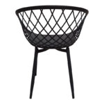 Τραπεζαρία Ezra-Cuba  σετ 5τεμ pp-mdf σε μαύρη απόχρωση 120x70x76εκ