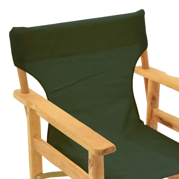 Καρέκλα-πολυθρόνα σκηνοθέτη Kompa μασίφ ξύλο οξιάς φυσικό-πανί Nexus κυπαρισσί