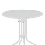 Τραπεζαρία Vergo-Tarete σετ 3τεμ μέταλλο σε λευκή απόχρωση