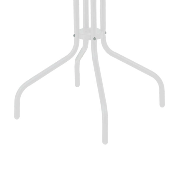 Τραπεζαρία Vergo-Tarete σετ 3τεμ μέταλλο σε λευκή απόχρωση