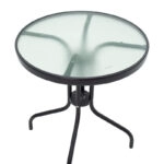 Τραπεζαρία Watson-Monasty  σετ 3τεμ μέταλλο σε μαύρη απόχρωση