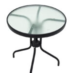 Τραπεζαρία Watson-Pomedon  σετ 3τεμ μέταλλο σε μαύρη απόχρωση