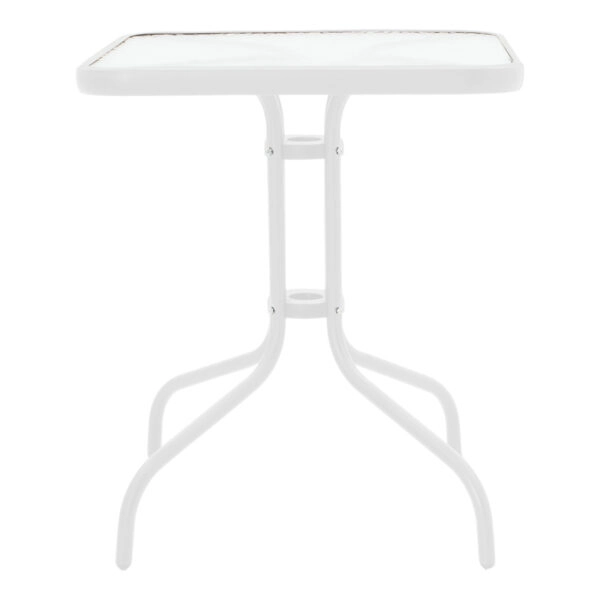 Τραπεζαρία Watson-Tarete  σετ 3τεμ μέταλλο σε λευκή απόχρωση