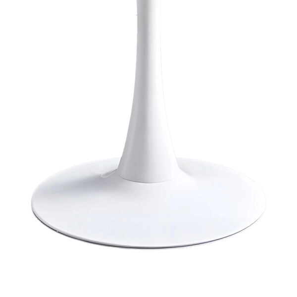 Τραπεζαρία Elijah-Aurora I  σετ 3τεμ pp σε λευκή απόχρωση με φυσικό πόδι Φ60x74εκ