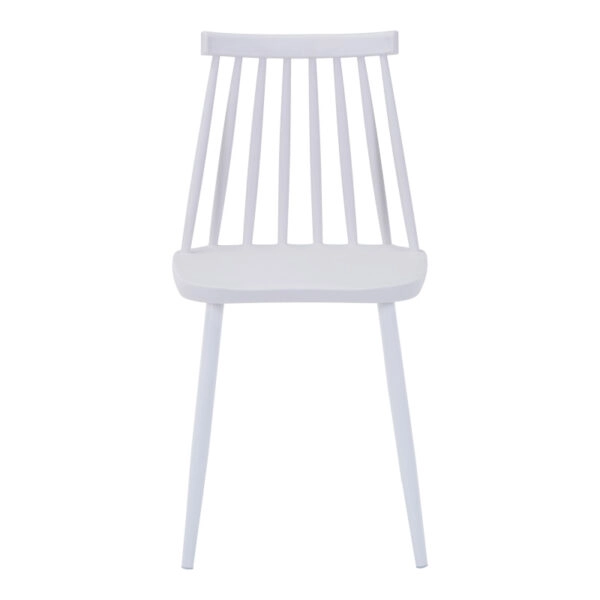 Τραπεζαρία Elijah-Aurora I  σετ 3τεμ pp σε λευκή απόχρωση Φ60x74εκ