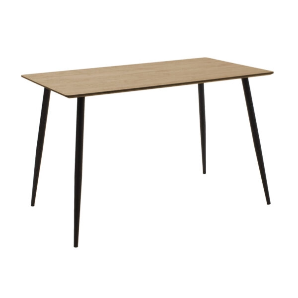 Τραπεζαρία Cuba-Parker  σετ 5τεμ mdf σε sonoma-μαύρη απόχρωση 120x70x76cm