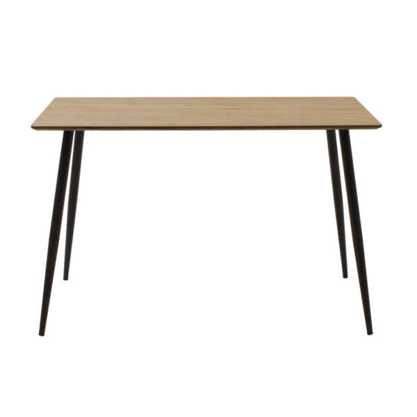 Τραπεζαρία Cuba-Parker  σετ 5τεμ mdf σε sonoma-μαύρη απόχρωση 120x70x76cm