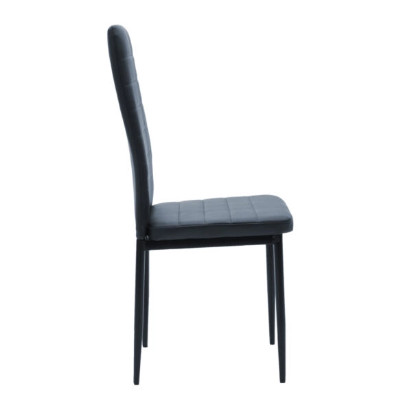 Τραπεζαρία Cuba-Parker  σετ 3τεμ mdf σε sonoma-μαύρη απόχρωση 70x70x75cm