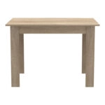 Τραπεζαρία Manka-Parker  σετ 5τεμ mdf σε μαύρη-sonoma απόχρωση 110x80x77εκ