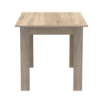 Τραπεζαρία Manka-Parker  σετ 5τεμ mdf σε μαύρη-sonoma απόχρωση 110x80x77εκ