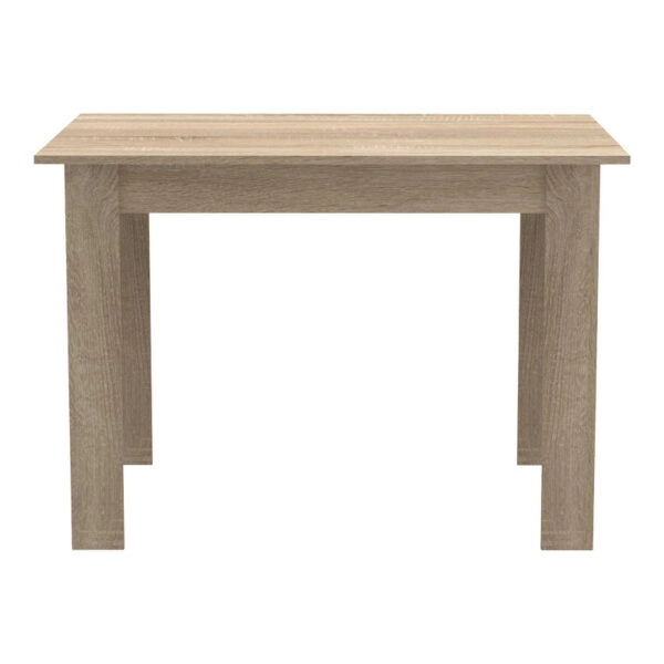 Τραπεζαρία Manka-Gaston σετ 5τεμ σε sonoma-μαύρη απόχρωση 110x80x77εκ