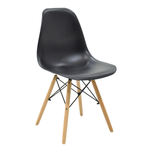 Τραπεζαρία Cuba-Julita  σετ 5τεμ MDF sonoma-μαύρο-φυσικό 120x70x76εκ