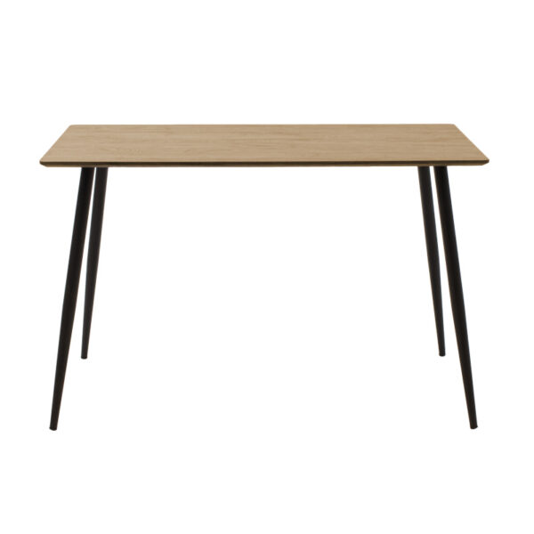 Τραπεζαρία Cuba-Julita  σετ 5τεμ MDF sonoma-μαύρο-φυσικό 120x70x76εκ