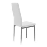 Τραπεζαρία Natali-Parker  σετ 3τεμ MDF λευκό-πόδια φυσικό 80x80x76εκ