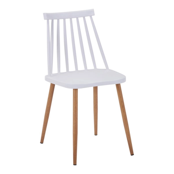 Τραπεζαρία Manka-Aurora I σετ 5τεμ σε λευκή απόχρωση 110x80x77εκ