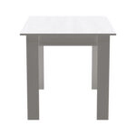 Τραπεζαρία Manka-Aurora I σετ 5τεμ σε λευκή απόχρωση 110x80x77εκ