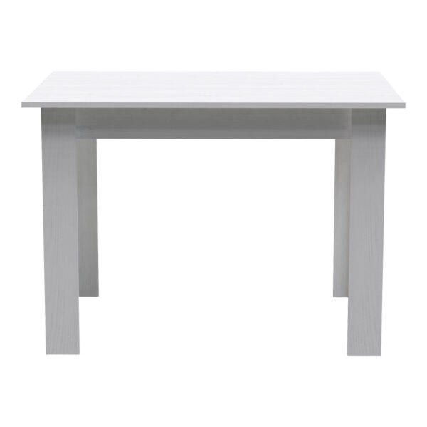 Τραπεζαρία Manka-Gaston  σετ 5τεμ σε λευκή απόχρωση 110x80x77εκ