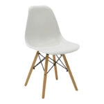 Τραπεζαρία Manka-Julita  σετ 3τεμ σε λευκή απόχρωση 80x80x77εκ