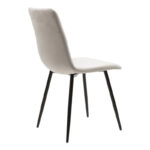 Τραπεζαρία Natali-Noor  σετ 5τεμ MDF λευκό-γκρι-πόδια φυσικό 120x80x76εκ