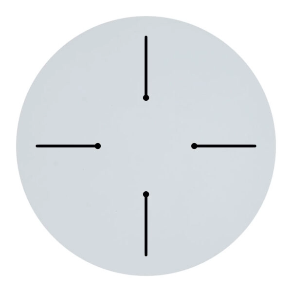 Επιφάνεια τραπεζιού Fervor  HPL ivory Φ60εκ πάχους 12mm