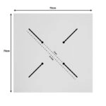 Επιφάνεια τραπεζιού Fervor HPL ivory 70x70εκ πάχους 12mm