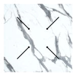 Επιφάνεια τραπεζιού Melody  HPL λευκό μαρμάρου 70x70εκ πάχους 12mm