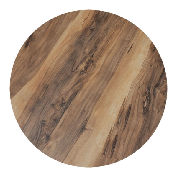 Επιφάνεια τραπεζιού Noble  HPL καρυδί Φ60εκ πάχους 12mm