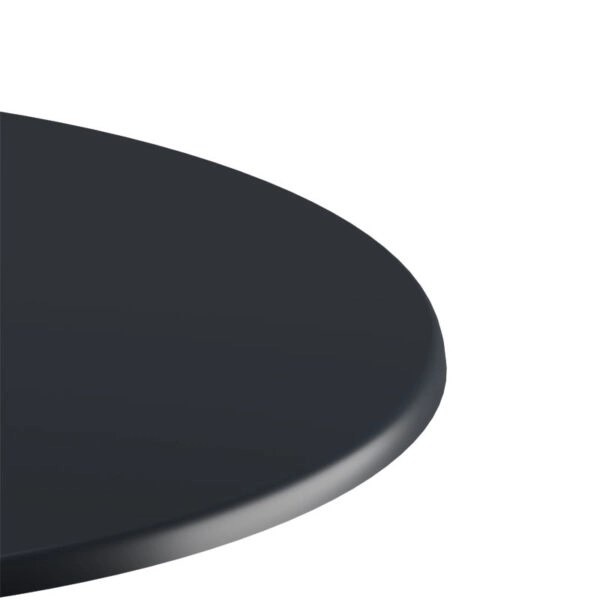 Επιφάνεια τραπεζιού Scenic Werzalit μαύρο Φ70εκ πάχους 35mm