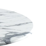 Επιφάνεια τραπεζιού Solace  Werzalit λευκό μαρμάρου Φ70εκ πάχους 25mm