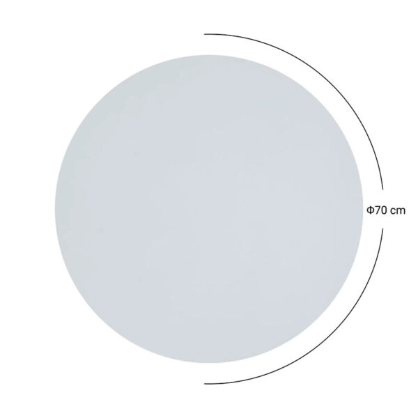 Επιφάνεια τραπεζιού Solace  Werzalit λευκό μαρμάρου Φ70εκ πάχους 25mm