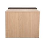 Τραπέζι σαλονιού Cozeto  σε φυσική απόχρωση με όψη μαρμάρου 100x53x41.5εκ