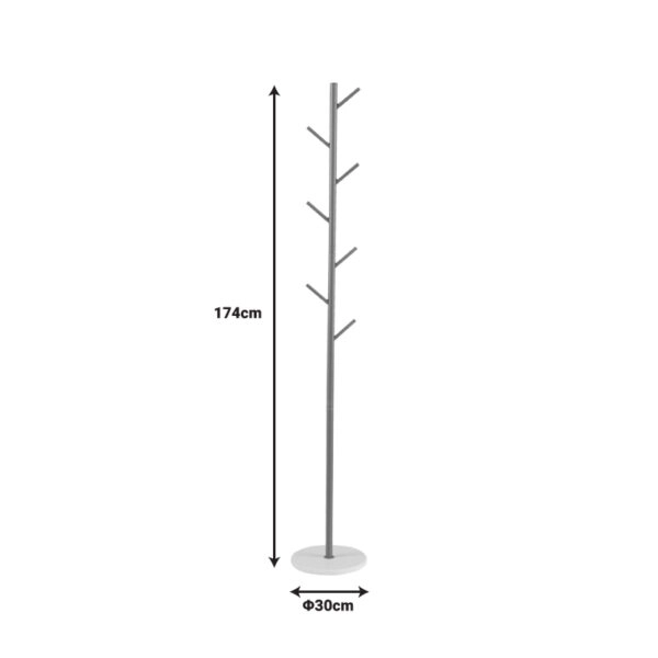 Καλόγερος ρούχων Goldity  μέταλλο σε χρυσή απόχρωση Φ30x174εκ