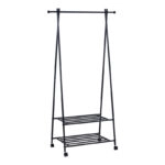 Έπιπλο εισόδου Pintu μέταλλο σε μαύρη απόχρωση 86x43x160εκ