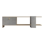 Έπιπλο τηλεόρασης Standi  σε sonoma-γκρι cement απόχρωση 120x25x36.8εκ