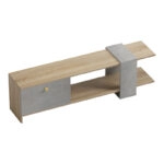 Έπιπλο τηλεόρασης Standi  σε sonoma-γκρι cement απόχρωση 120x25x36.8εκ