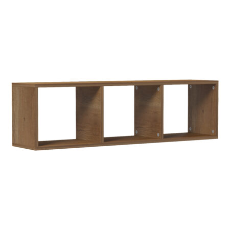 Ραφιέρα τοίχου Mikoro σε φυσική απόχρωση 90x22x25.6εκ