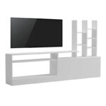 Σύνθετο σαλονιού Seruno  σε λευκή απόχρωση 170x25x100εκ