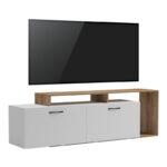 Έπιπλο τηλεόρασης Tobler  σε oak- λευκή απόχρωση 170x40x53εκ