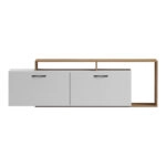 Έπιπλο τηλεόρασης Tobler  σε oak- λευκή απόχρωση 170x40x53εκ