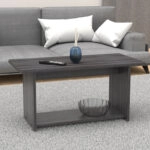 Τραπέζι Kumba  σε ανθρακί-wenge απόχρωση 80x40x42εκ