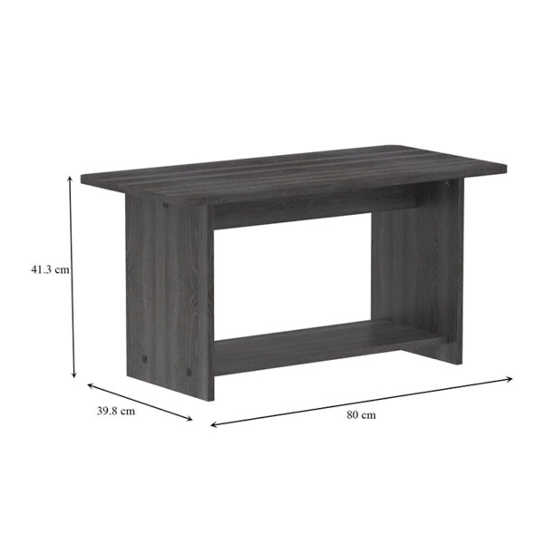 Τραπέζι Kumba  σε ανθρακί-wenge απόχρωση 80x40x42εκ